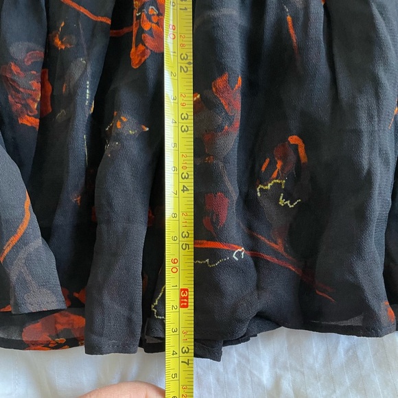 Sheer black with red flowers, size 10, The Kooples dress - Picture 7 of 9